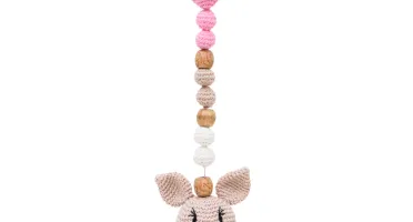 Prendedor Chupeta Coelhinho Amigurumi Artesanal Bebê Prático