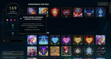 CONTA LOL MONO KATARINA TODOS OS CHAMPS