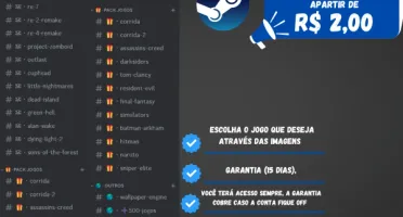 ✨ Jogos Atuais Steam - Conta Offline (Entrega Automática) ✨