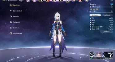 Honkai Star Rail - Conta Endgame c/ 14 5✯