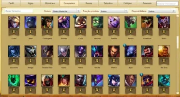 Conta Gold IV, 138 champs(todos), 77 skins(Incluindo raras)