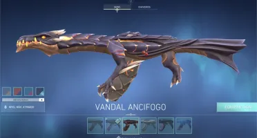 Conta Valorant com Dragão, saquadora, Glitchpop, Platina 1