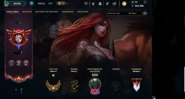 Conta Lol Lv547 Ouro Iv (226 Skins)