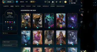 Conta Lol Lv547 Ouro Iv (226 Skins)