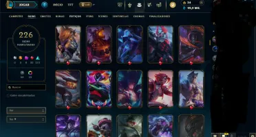 Conta Lol Lv547 Ouro Iv (226 Skins)