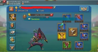 Conta Lords Mobile 110M de poder com T4