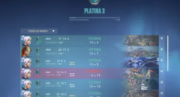 Valorant Conta Platina 3 (MMR BOM)