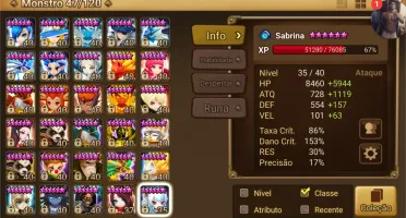 Conta Summoner's War