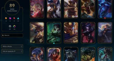 Conta LOL D4 - Todos Champs - 90 SKINS - MMR ALTO