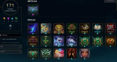 Conta LOL D4 - Todos Champs - 90 SKINS - MMR ALTO