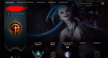 Conta smurf platina IV 72% Winrate (4) League of legends