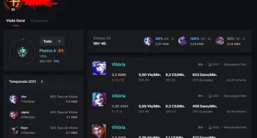 Conta smurf platina IV 72% Winrate (4) League of legends