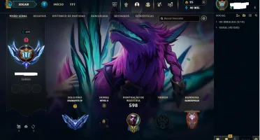 Conta lol diamantes IV full champs, 466 skins diversos raros