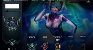 CONTA PLATINA 259 SKINS, INCLUINDO 2 LENDÁRIAS, SONA E MF.