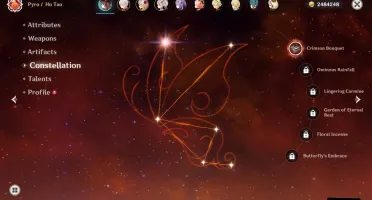 Hu Tao C1 + Homa + Kazuha C1 + 3 armas T5