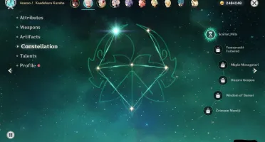 Hu Tao C1 + Homa + Kazuha C1 + 3 armas T5