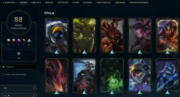 Conta League of Legends Full Acesso - 139 Champs e 88 Skins