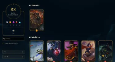 Conta League of Legends Full Acesso - 139 Champs e 88 Skins