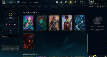 Conta League Of Legends 2013 Conta Com 60 Champs E 20 skins