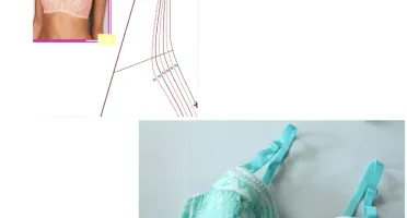 Kit de Moldes PDF Sutiã Meia Taça Bojo Senhoras eTop Costa