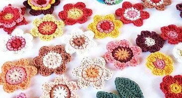 Kit São João Flores de Crochê para Aplique