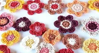 Kit São João Flores de Crochê para Aplique
