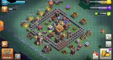 Conta Clash of Clans cv10 6400 Gemas