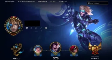 Conta lol Gold 5 Com todos personagens e skin lendária