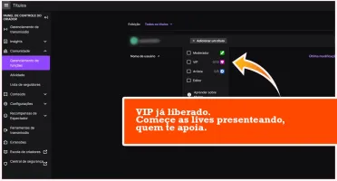 Conta Afiliado e VIP Twitch - Envio Imediato