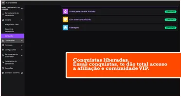 Conta Afiliado e VIP Twitch - Envio Imediato