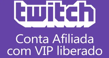Conta Afiliado e VIP Twitch - Envio Imediato