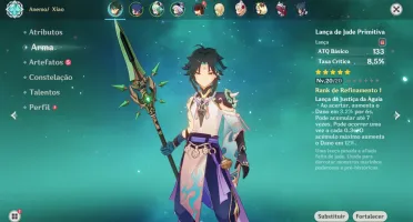 AR21 - Xiao + Lança de Jade + Qiqi