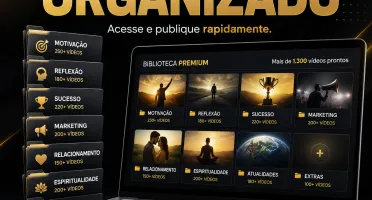 ✨ Pack 1.000+ Vídeos Verticais Nicho Religioso