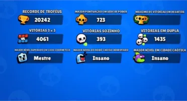 Brawl Stars Conta Nível 150