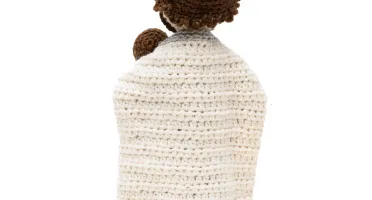 São José com Menino Jesus em Amigurumi