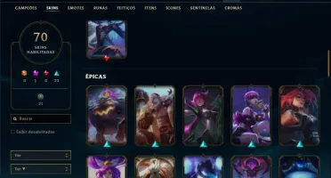 Conta unranked com Rammus rei e Kayle juiza ( MAIN SUP )