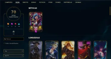 Conta unranked com Rammus rei e Kayle juiza ( MAIN SUP )