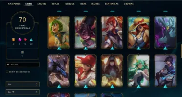 Conta unranked com Rammus rei e Kayle juiza ( MAIN SUP )