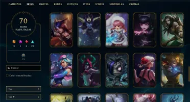 Conta unranked com Rammus rei e Kayle juiza ( MAIN SUP )