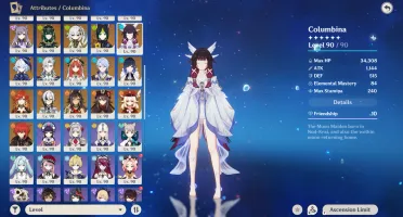 Genshin AR60 | CLORINDE C6 + BIS | Raiden C2 + BIS | 30+ LIM