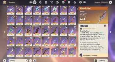 Genshin AR60 | CLORINDE C6 + BIS | Raiden C2 + BIS | 30+ LIM