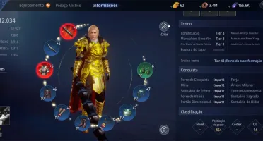 CONTA MIR4 - LVL81 - SA44 - GUERREIRO - 2 EQUIP EPICO