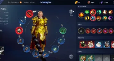 CONTA MIR4 - LVL81 - SA44 - GUERREIRO - 2 EQUIP EPICO