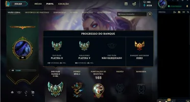 Conta League Of Legends - Platina 5 (s8) PROMOÇÃO!