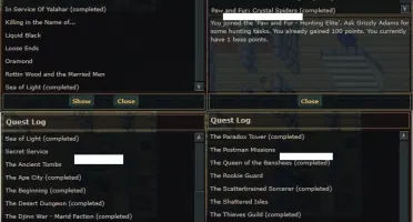 Char Tibia Elite Knight lvl 222 + Druid lvl 34