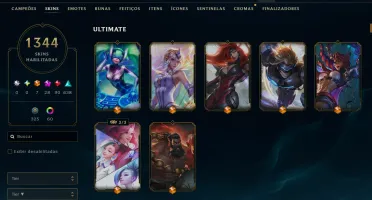 Conta Lol, 1344 Skins, Skins Raras Tft, Desde 2013