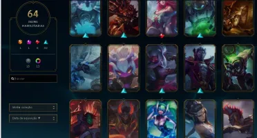 Conta mono pyke eternos full+64 skins +icones,emotes,cromas!