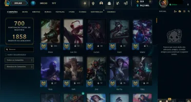 Conta League of Legends Lv 553 2013