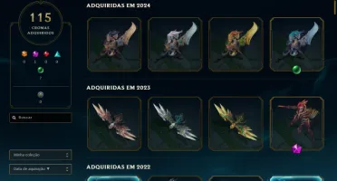 Conta League of Legends Lv 553 2013