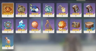 AR 56 c/ 11 - 5* Diluc, Xiao, lança de jade, zhongli, venti+